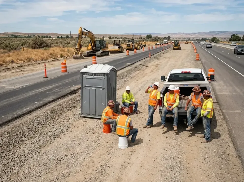 highway-road-construction-crew-007 — frequently asked questions, Porta Potty and Restroom Rentals in Bonney Lake, WA